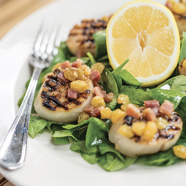 Grilled Roasted Sea Scallops