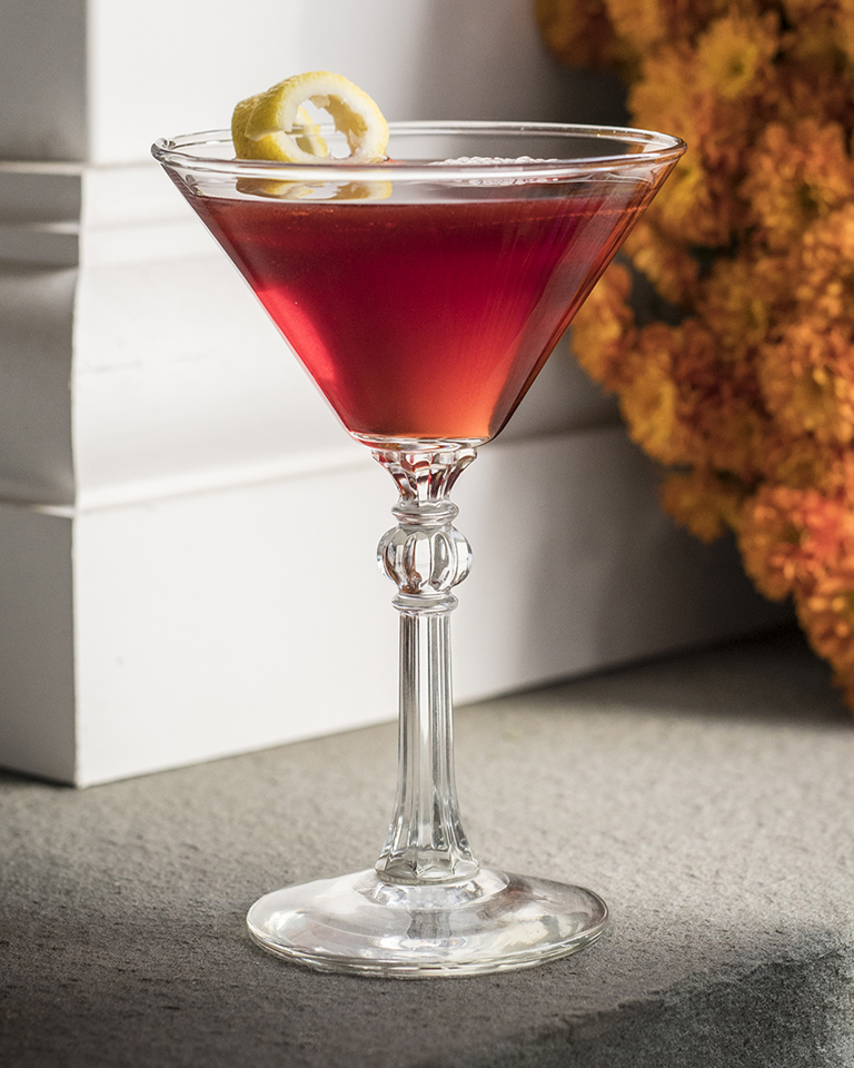Pom-Fig Martini from The Brick Tavern Inn